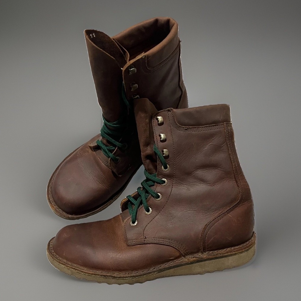 Jim Green AR8 Mens Brown Crazy Horse Oiled Leather African Lace Up Boots 12